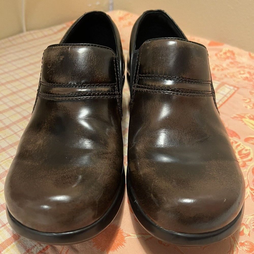 ARIAT Dark Brown Leather Clog Style Comfort Shoes Women's Size 39.5/8.5B GUC